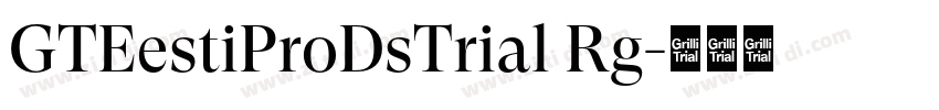 GTEestiProDsTrial Rg字体转换